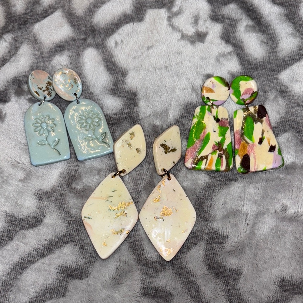 Clay Earrings Set